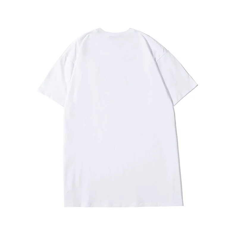 

Brand Summer New Trendy THR Flame Black and White Contrasting Color Type Men's and Women's Same Couple's Short Sleeve T-shirt