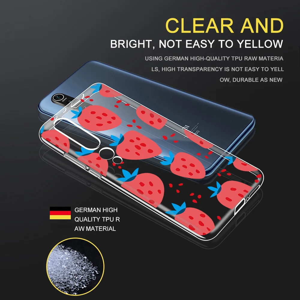 

Watermelon Lemon Case For Xiaomi MI Note 11 10 9 T Pro SE Lite Poco M3 X3 F3 Redmi Note 10 9T 9 8 7 9A Pro Soft TPU Phone Fundas