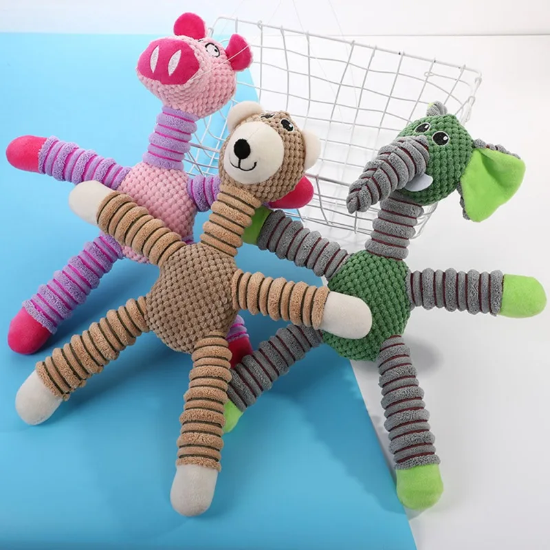 

Lovely Animal Pattern Pet Dog Chewing Toys for Mediumn Large Dogs Molar Teeth Cleaning Leaking Toys for Pet Chew Interactive Toy