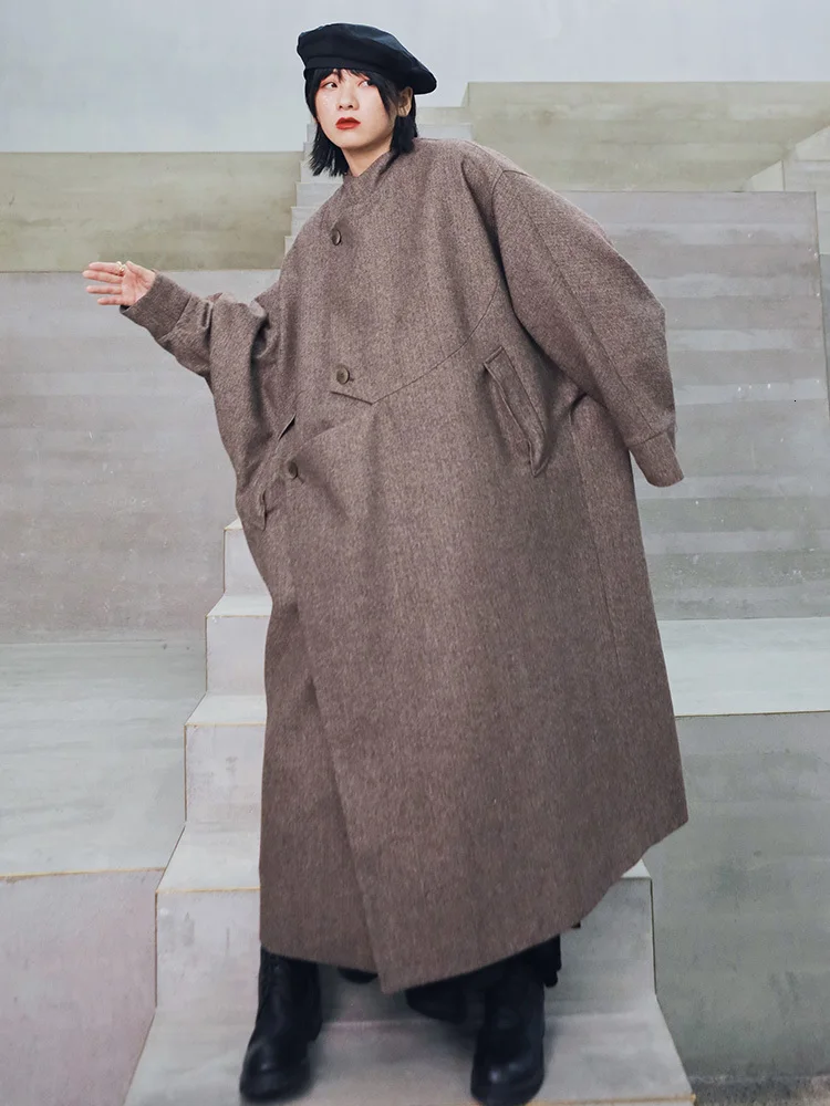 [LANMREM] 2020 осень и зима новая продукция модное свободное одноцветное шерстяное