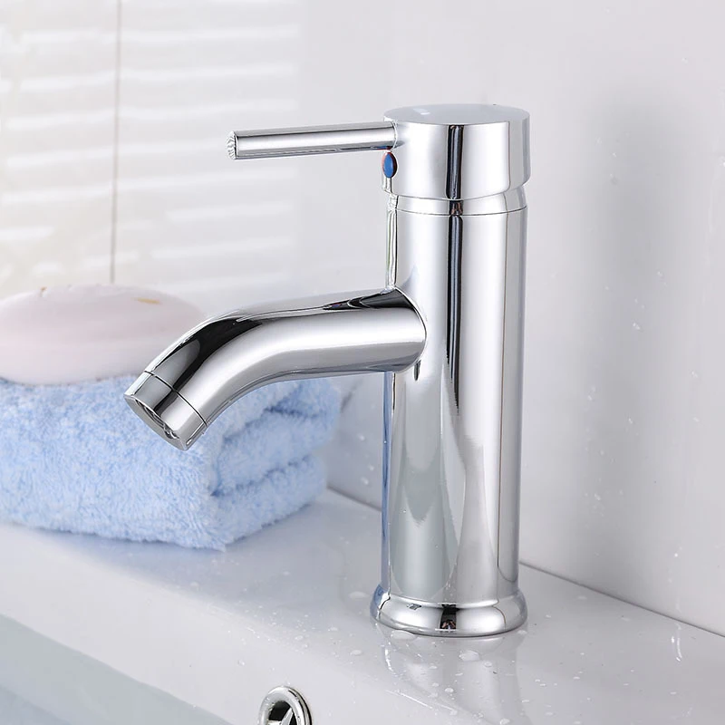 Stainless Steel Basin Faucet Bathroom Sink Water Tap Single Lever Lavatory Tall Vessel Cold Hot Mixer | Обустройство дома