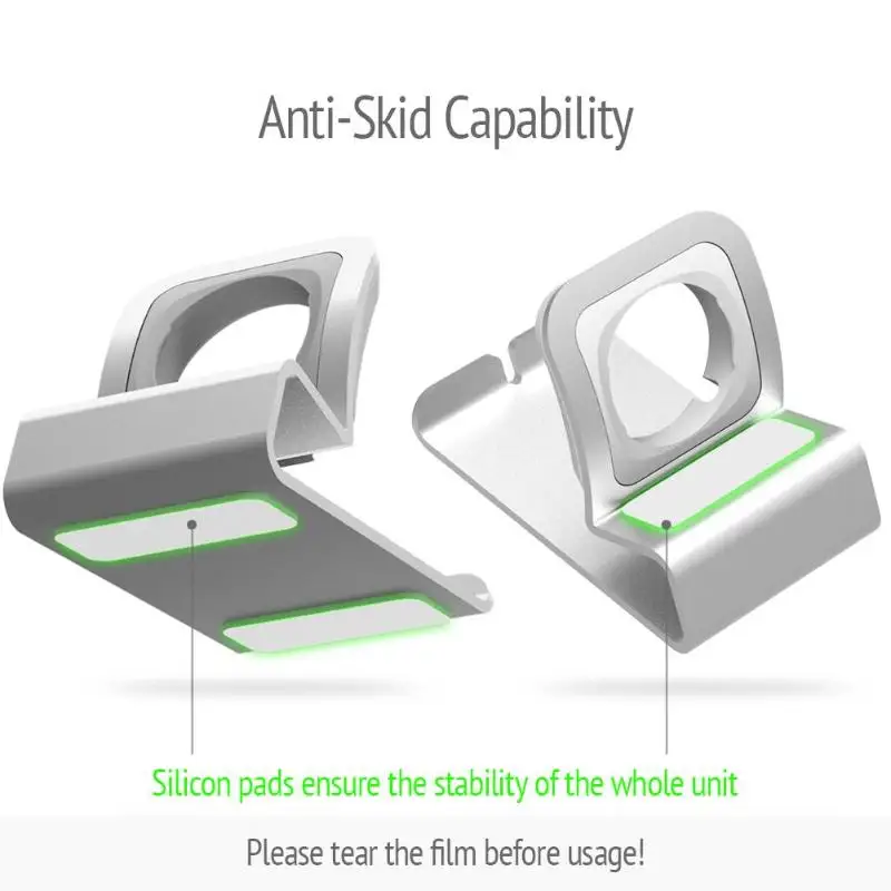 

Apple Watch Holder Hand Free Cable Hole Charging Support Aluminum Bracket for iWatch Watch Dock Stand Holder