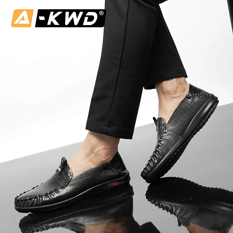 2020 для мужчин Повседневная обувь из натуральной кожи Мокасины Мужские лоферы