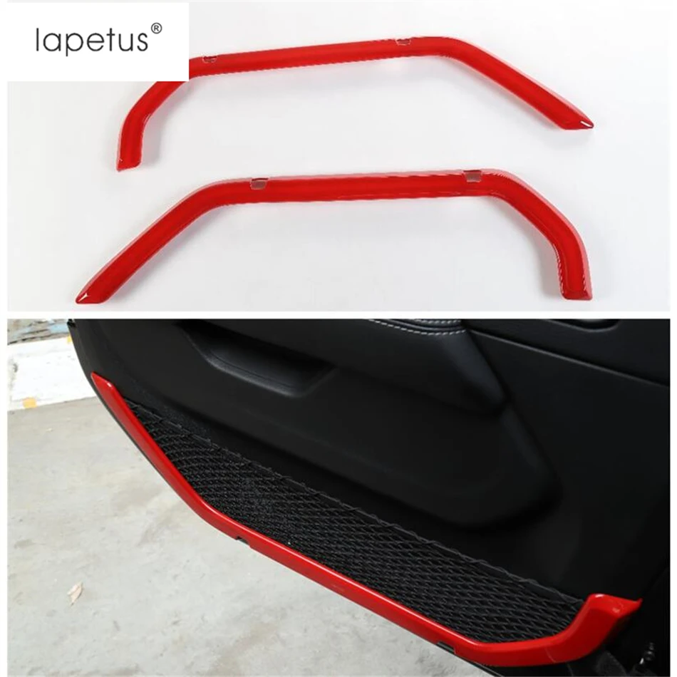Lapetus аксессуары для Jeep Wrangler JL 2/4 двери внутренняя дверная ручка подлокотники литейный Ящик Контейнер для хранения чистая молдинг крышки