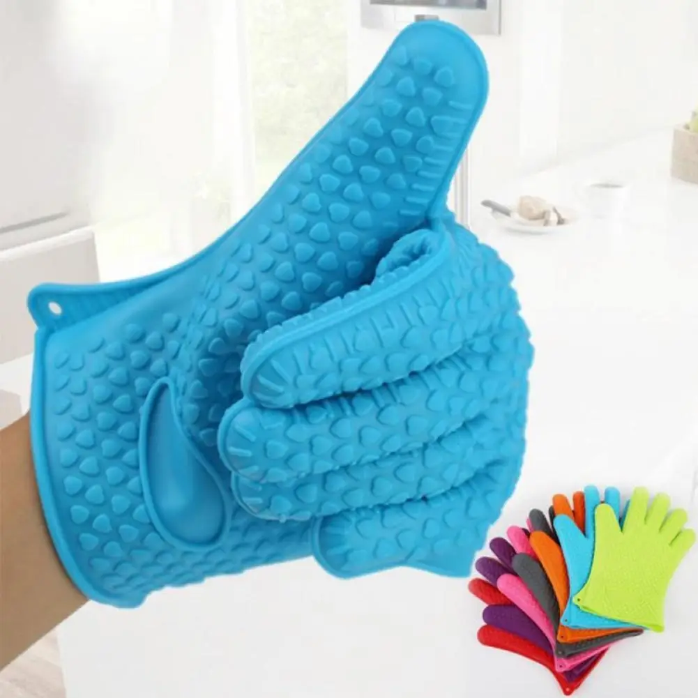 

1Pc Heart Pattern Anti-slip Heat-Resistant Cooking Baking Oven Silicone Glove