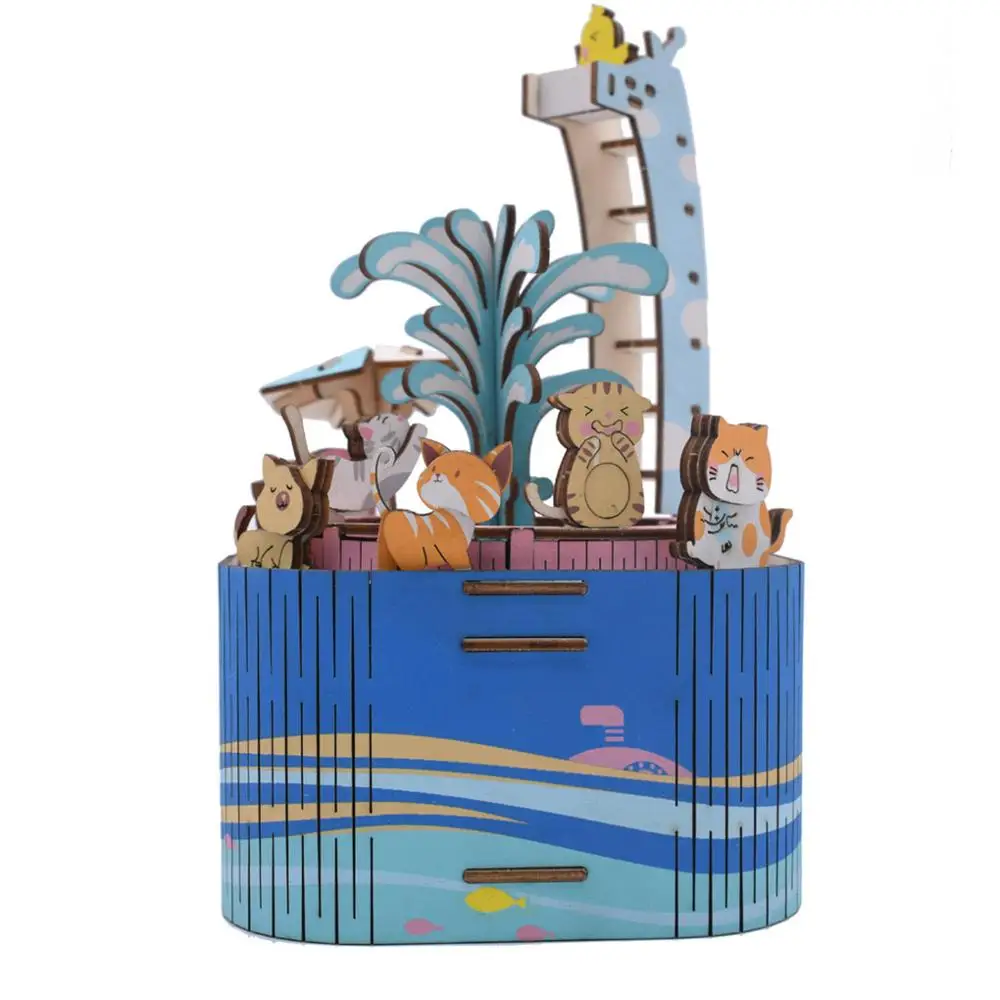 Музыкальная шкатулка сделай сам с интересными животными моделирование дома