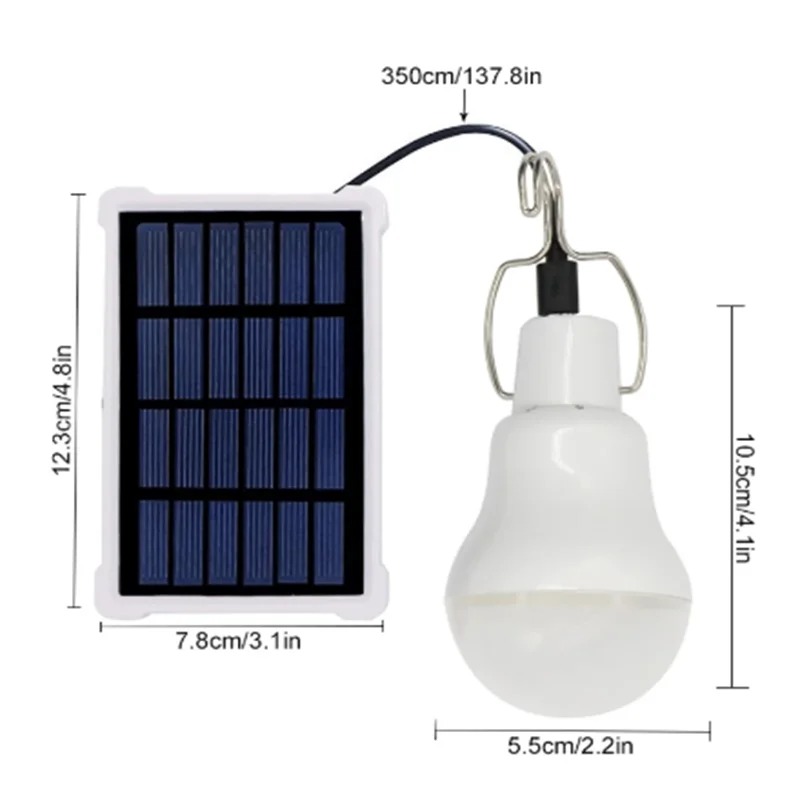 Портативная светодиодсветодиодный лампа SZYOUMY на солнечной батарее 1 5 Вт/5 В 150