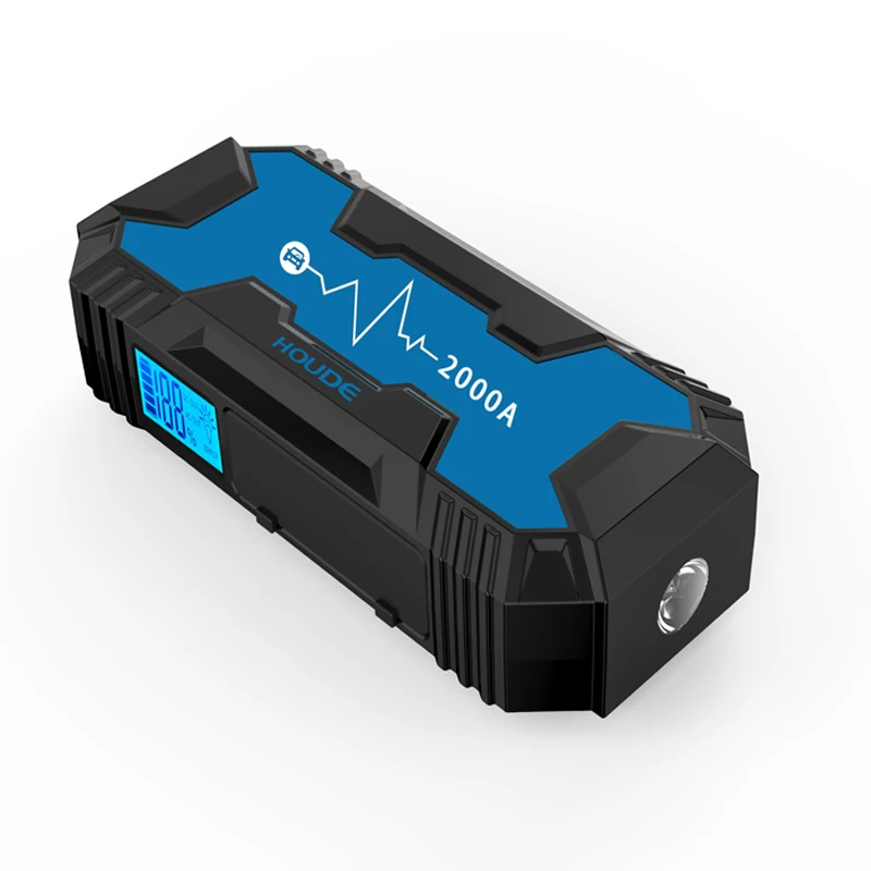 

Car Jump Start Portable Car Van Starting Device 2000A Auto Booster 20000mAh High Battery Capacity Power Bank QC Strobe LED Flash