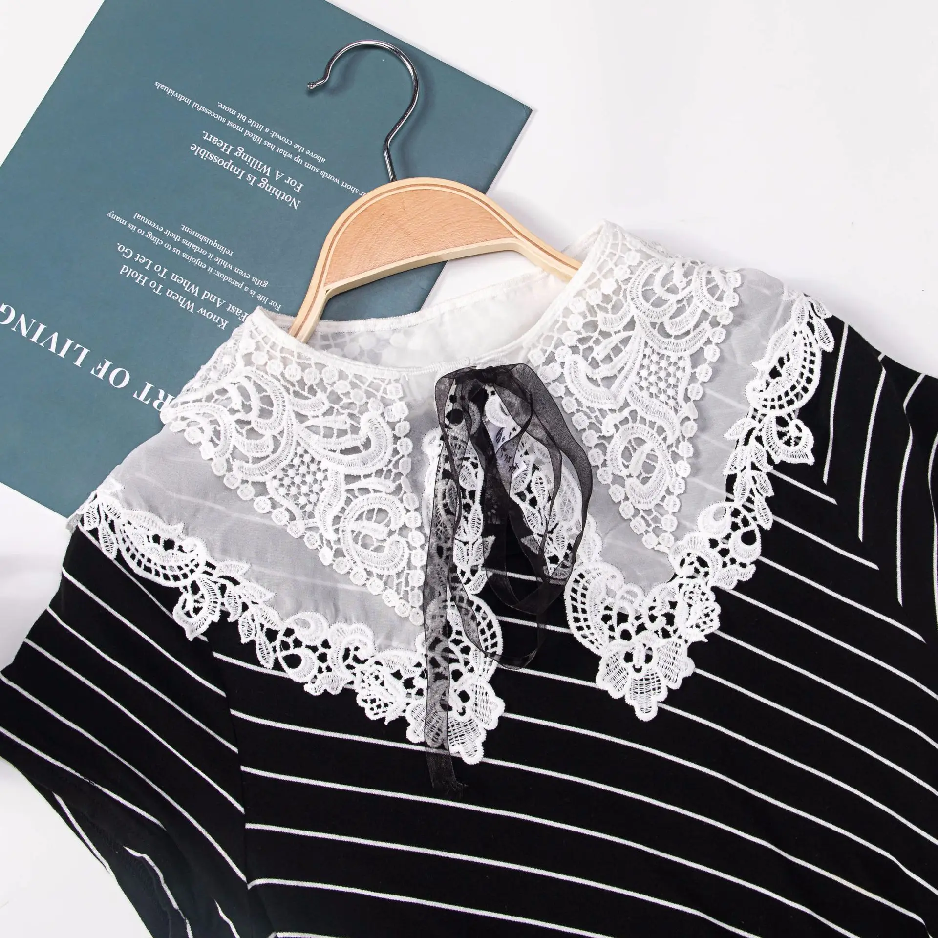 Linbaiway 4 стиля женский съемный фальшивый воротник рубашка белый большой отворот