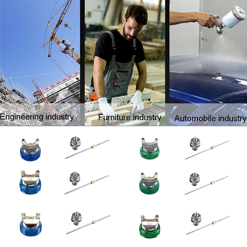 

2008 Professional HVLP 600ML 1.4/1.7/2.0mm Nozzle Gravity Pneumatic Air Paint SpayGun -Gun Car Repair Painting Kit