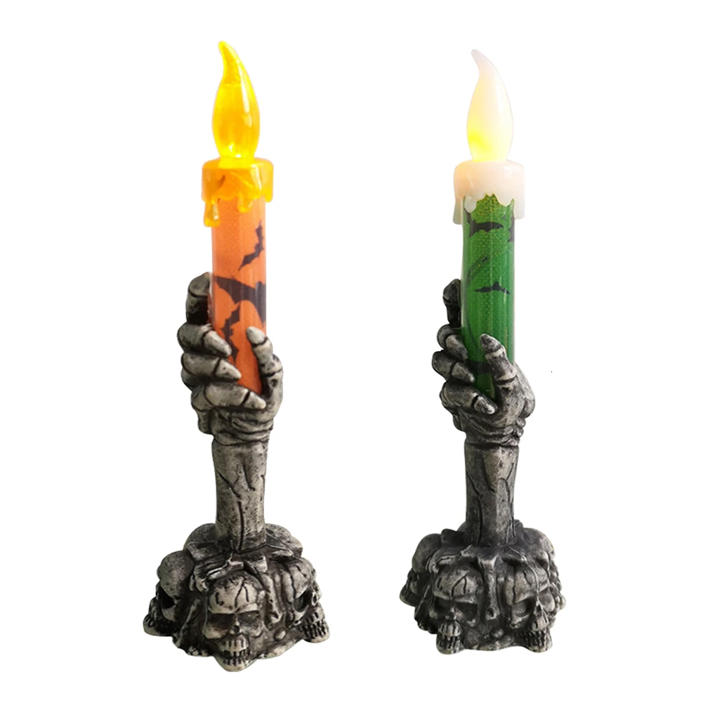 1 шт. светодиодный светильник на Хэллоуин украшение для свечей электронные свечи