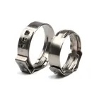 50 шт., зажимы для шланга из нержавеющей стали