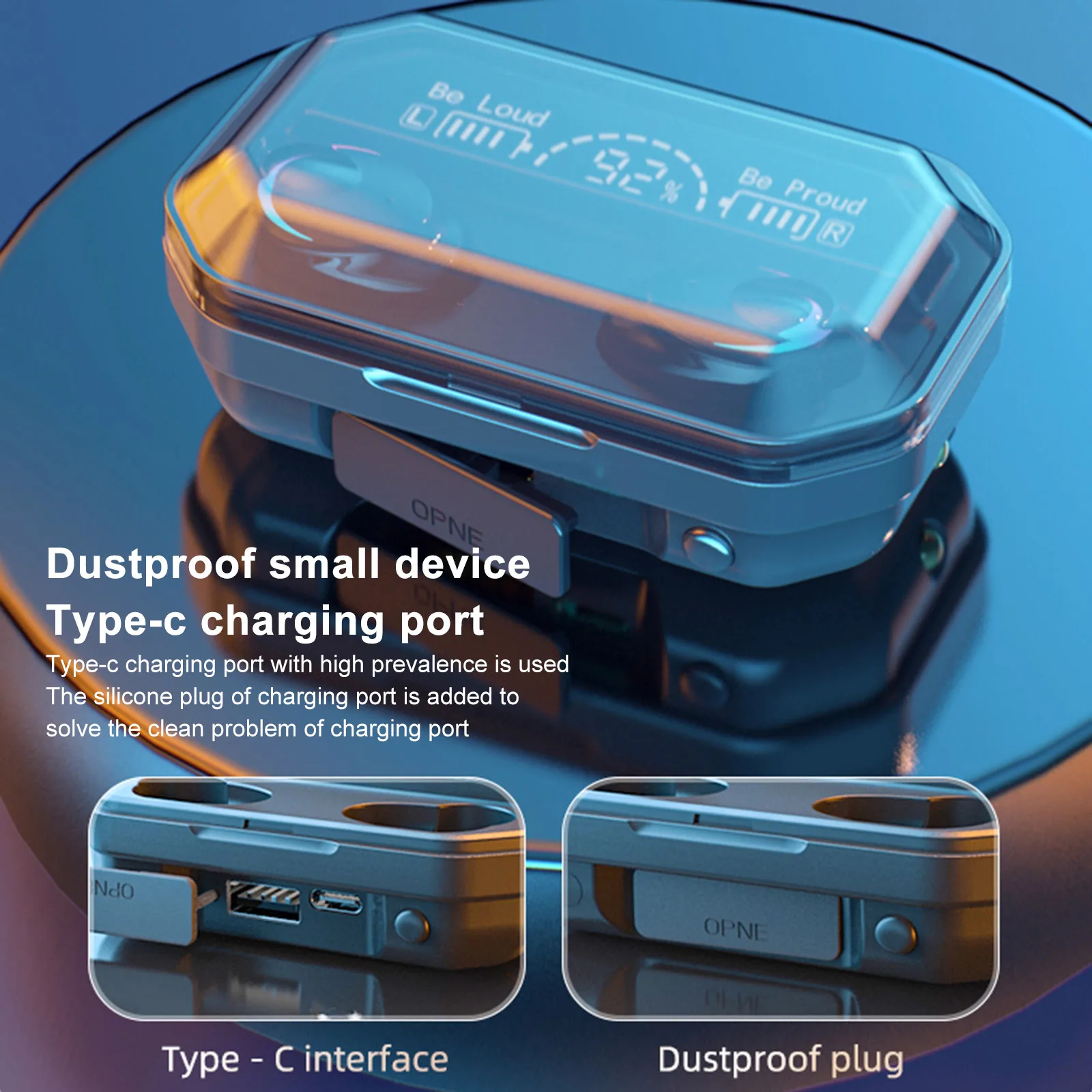 Наушники вкладыши TWS Bluetooth 5 1 наушники зарядным устройством Беспроводной 9D стерео