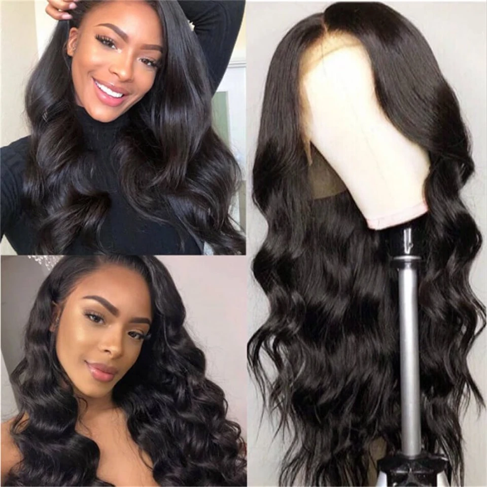 

180 Density Desgirl Body Wave Highlight 13x5x1 T Part Lace Human Hair Wig Pre Plucked Remy Brazilian Medium Brown Lace Front Wig