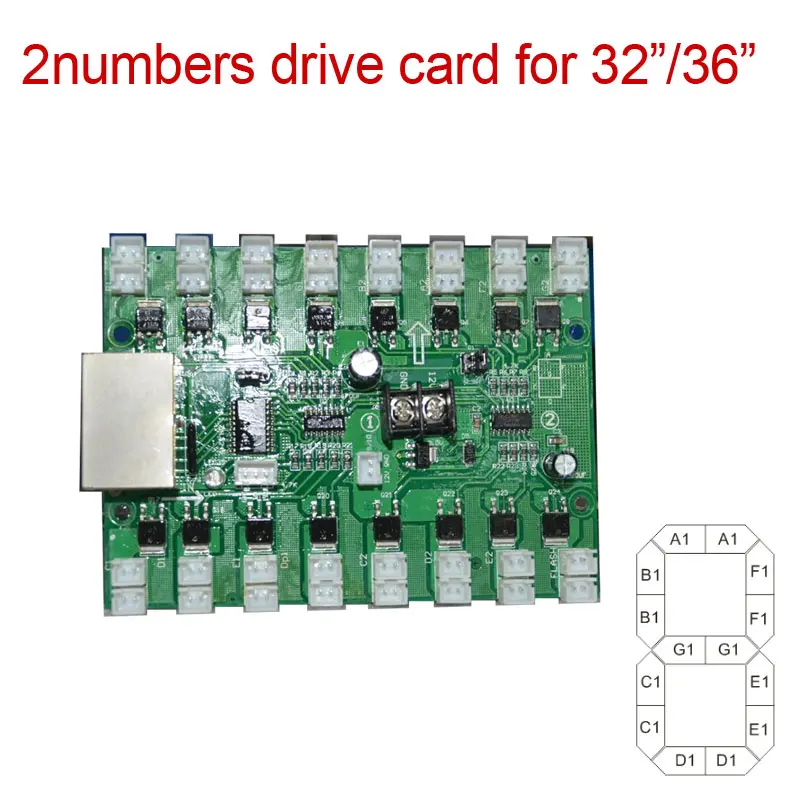 Карта привода с 2 цифрами для чисел от 32 до 36 дюймов плата управления
