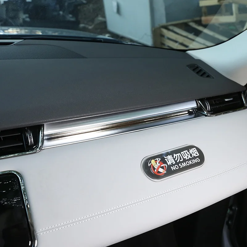 Декоративная хромированная панель для приборной панели Range Rover Evoque 2019 2020 1