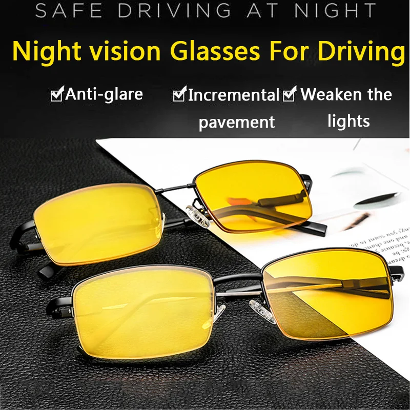 Очки для чтения мужчин с функцией ночного видения многофокусные защитой от