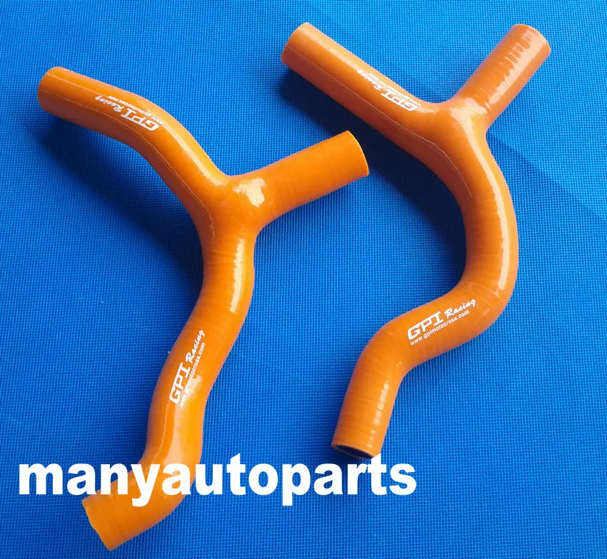 Фото Оранжевый силиконовый шланг радиатора для KTM sx85 2013 2014 2015 sx 85 85SX 13 14 15 №1