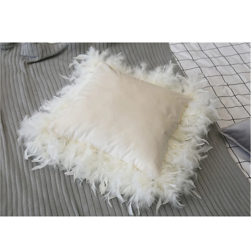 Роскошный красивый чехол Faroot для подушки Белый Европейский бархатный тканевый с