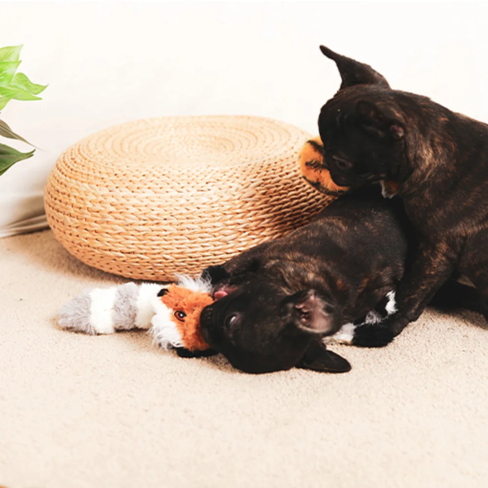 45 см игрушки для собак плюшевые чистки зубов пищалка съемник собаки лиса игрушка