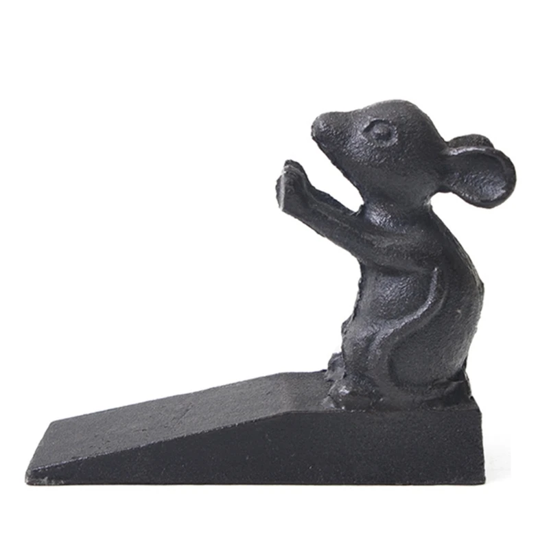 

Vintage Cast Iron Animal Door Stop Wedge Doorstop by Comfify Lovely Decorative Finish for Patio Yard Garden Farmhouse