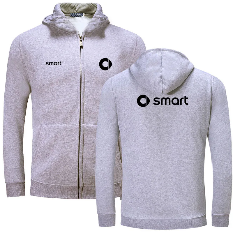 

2021 Winter men fleece warm Smart zipper Hoodies hooded Sweatshirts zipper autumn cotton soprts sportwear