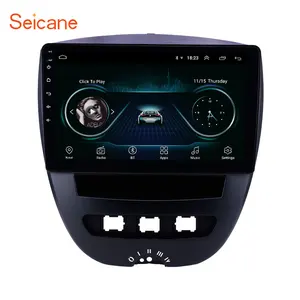 Seicane 10,1 дюймов Android 8,1 автомобильный радиоприемник с навигацией GPS для 2005-2014 Peugeot 107 поддержка системы контроля давления в шинах DVR Carplay камера заднего вида DAB +