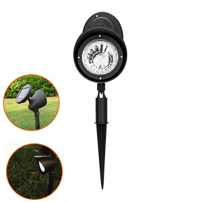 Водонепроницаемый 4 светодиодный светильник на солнечных батареях регулируемый