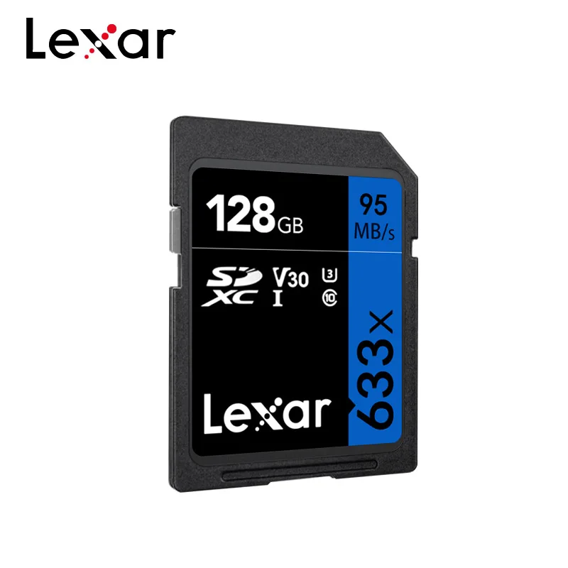 Карта памяти Lexar 633x128 ГБ 32 SD карта SDHC/SDXC 64 16 класс 10 поддержка U1/U3 4K видео для камеры