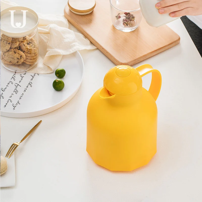 Домашний большой изолированный термос для чая и кофе двухслойная стеклянная