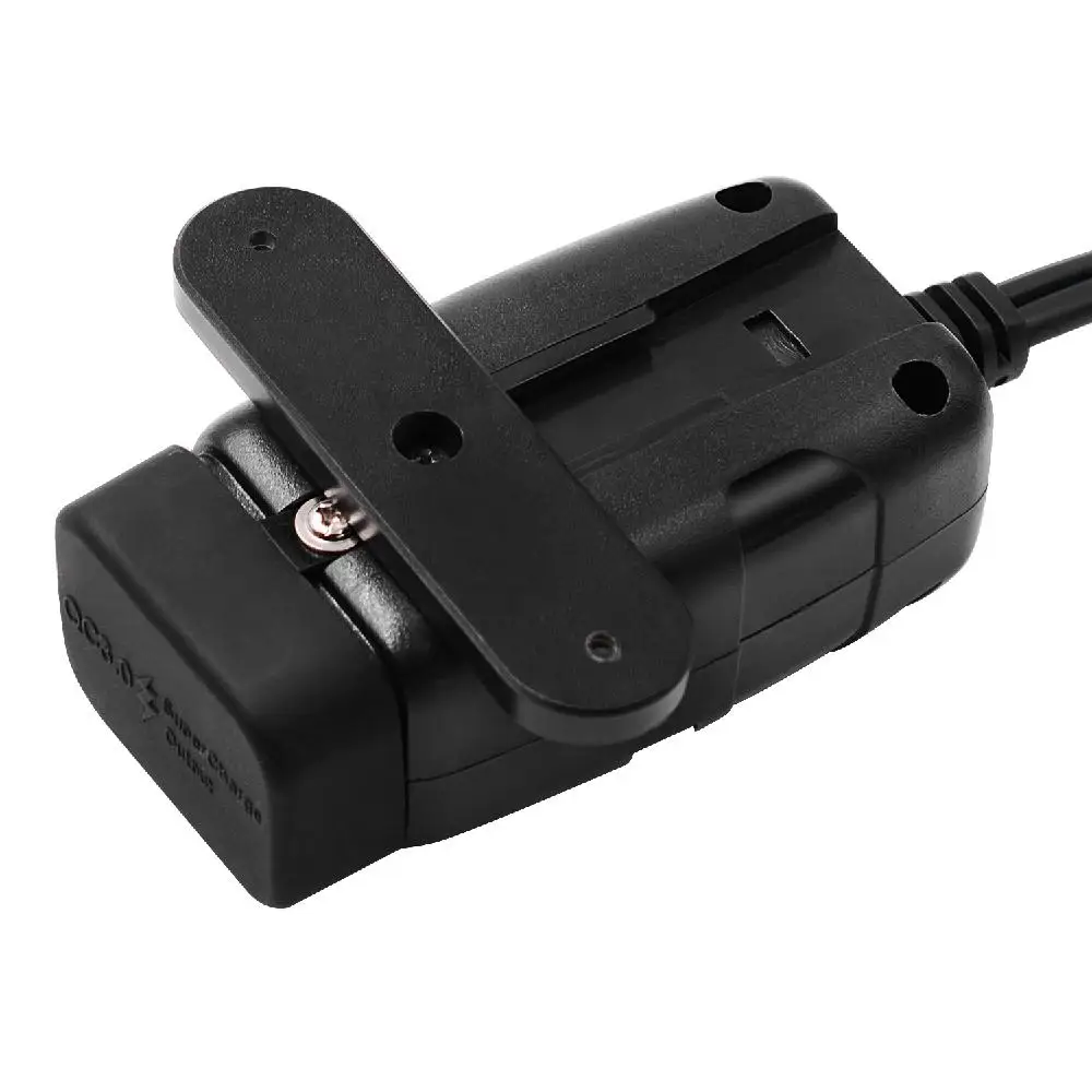 Yiwa Водонепроницаемый двойной QC 3 0 Быстрая зарядка 12V телефонное Зарядное