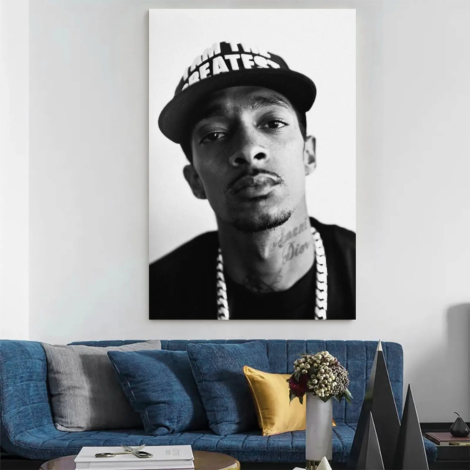Плакат Nipsey Hussle Rapper Music хип-хоп художественный плакат на холсте и Настенная
