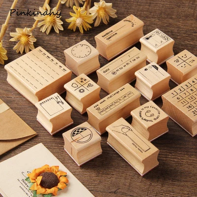 Винтажный календарь дерево ясный Штамп для DIY Скрапбукинг/фото украшение альбома