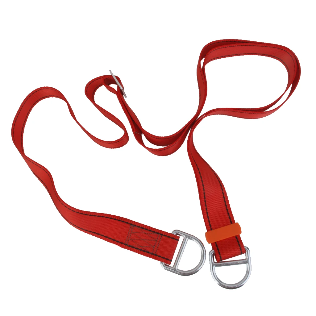 

2.5 Meter Adjustable Rock Climbing Mountaineering Sling Strap Red 22KN