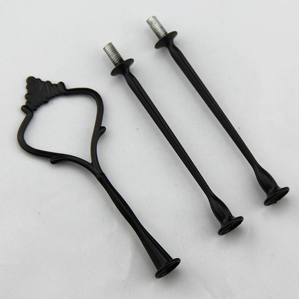 

1PCS Kitchenware 3-Tier Sturdy Cake Plate Stand Cupcake Tray Handle Fittings Hardware