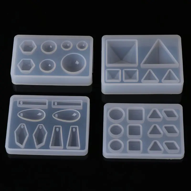 

Silicone Mold DIY Geometric Triangle Mirror Craft Jewelry Making Decorative Cake