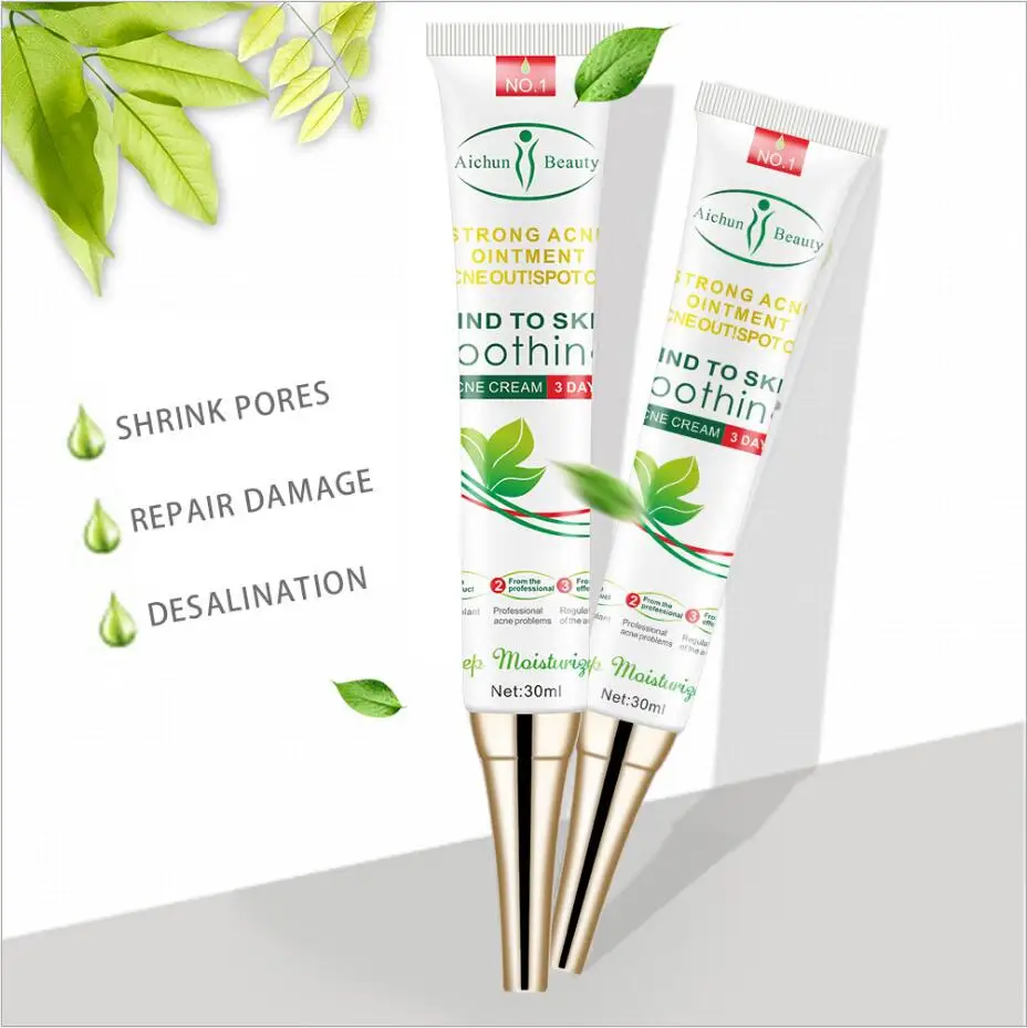 

30ML Anti Acne Cream Oil Control Shrink Pores Nourish Moisturizer Acne Scar Remove Acne Treatment Face Cream