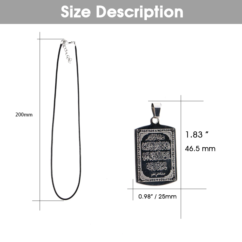 Автомобильная подвеска исламский Аллах мусульманский аятолла kursi нержавеющая