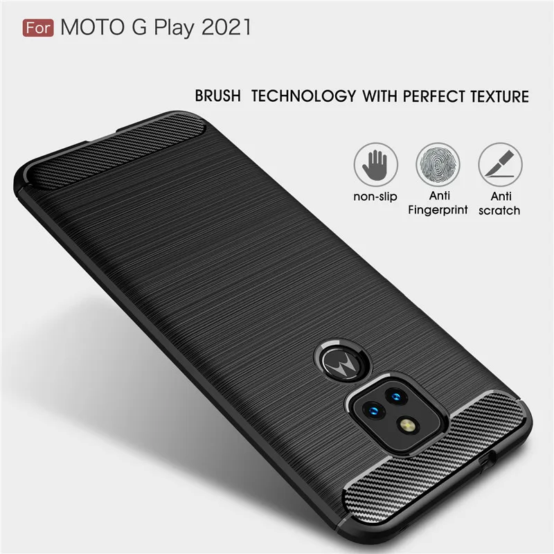 for motorola moto g play 2021 case cover moto g power stylus 5g soft carbon fiber bumper phone cases for moto g play 2021 funda free global shipping