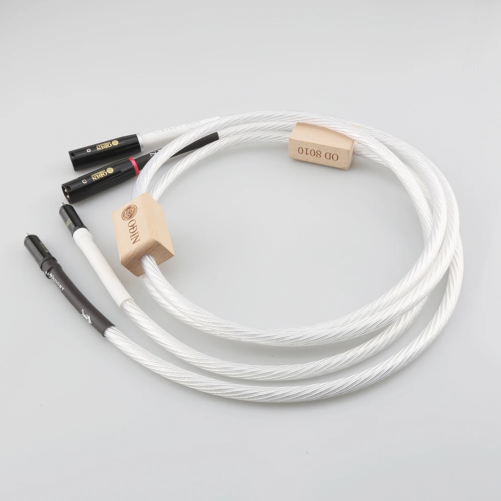 Hi-Fi аудио кабель Hi-end посеребренный экран Odin Nordost удлинитель из углеродного