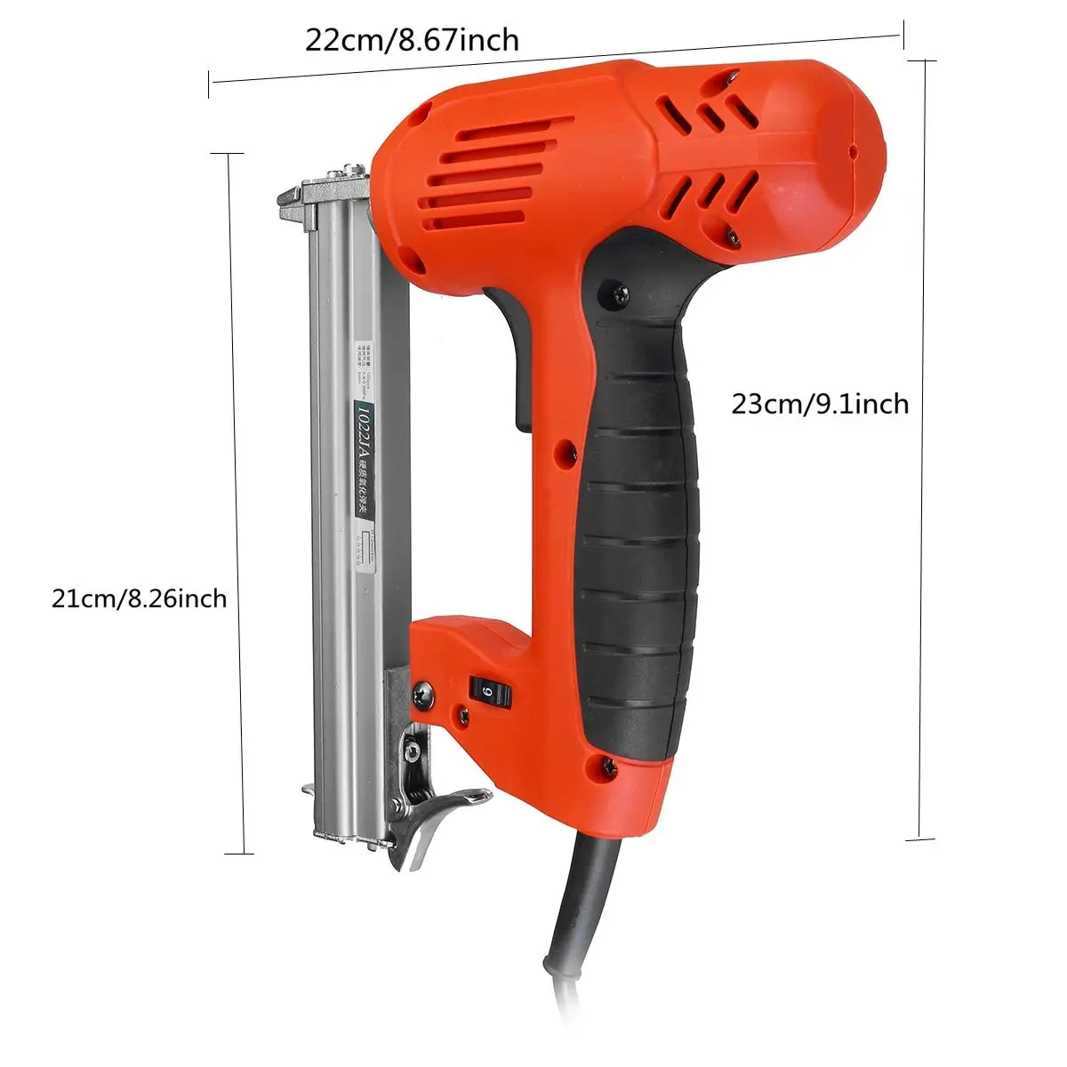 

2000W Electric Straight Nails Staple Gun Cordless Woodworking Adjustable Framing Tacker Furniture Staple Gun Power Tools 220V