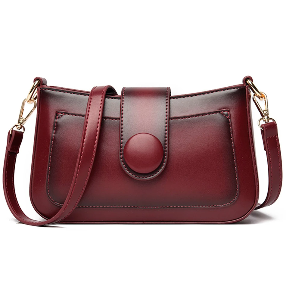 

Сумка через плечо женская из экокожи, маленький саквояж из экокожи в стиле ретро, роскошные дизайнерские Элегантные сумочки, 2021