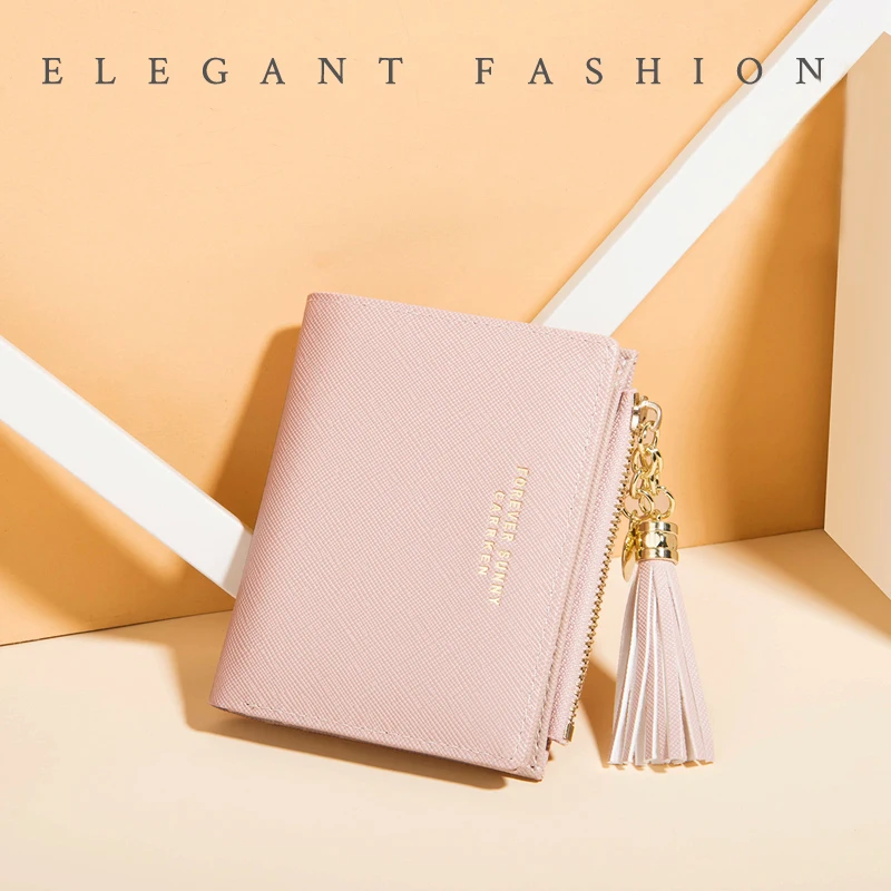 Новинка 2020 Маленький милый кошелек с кисточками Женский женские короткие