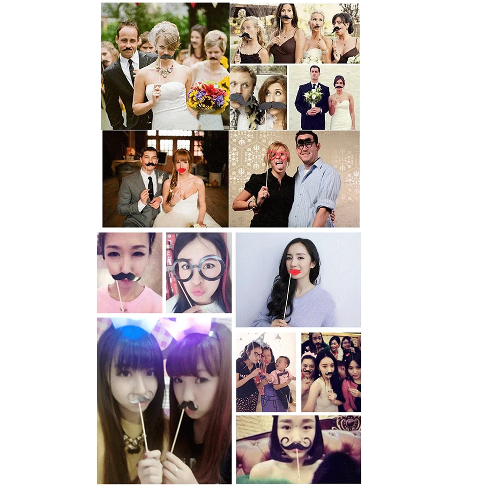 20 шт./компл. для мужчин и женщин фотостудия с маской усами ручная работа