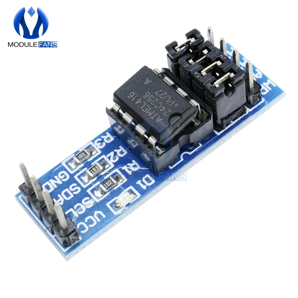 Модуль памяти EEPROM AT24C256 8P чип индикатор источника питания Натяжной резистор