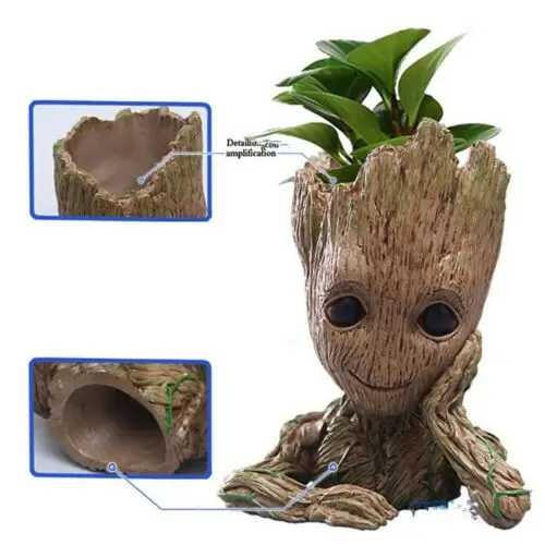 

Galaxy Guard Baby Groot Flowerpot tree Man Figure Pot Pen Child Gift Manual Model (Opp)