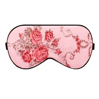 low price blue and white porcelain silk eye mask sleep silk eye mask increase thickening silk eye patches various colors