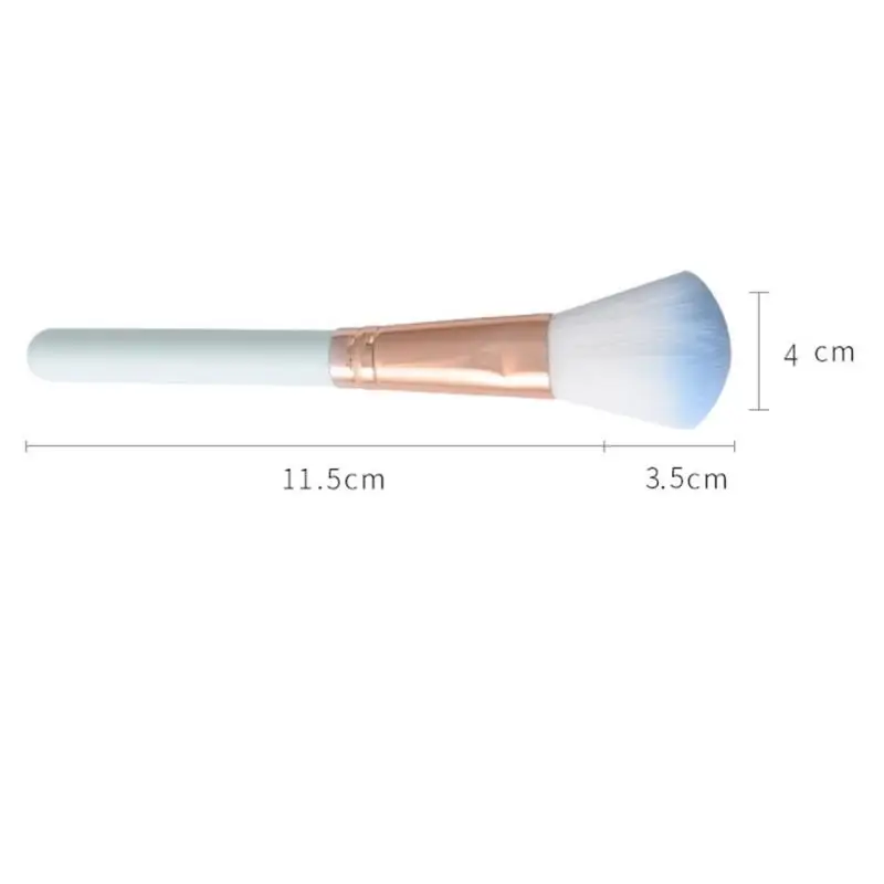 1Pcs Blush Brush Fixed Makeup Powder Fiber Hair Plastic Handle Beginner Beauty Make-up Tools | Красота и здоровье