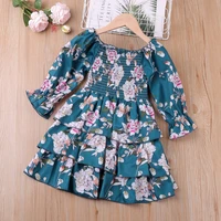 2022 new spring flower girl dresses layered dress childrens clothing girl clothing kid party dresses