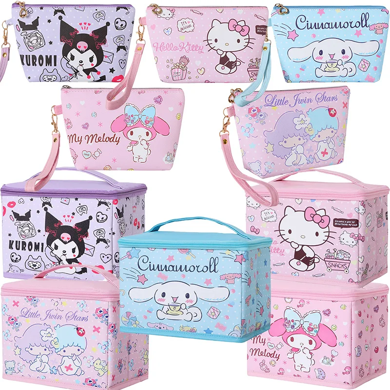 Милый плюшевый мультяшный рюкзак Sanrio с героями аниме Kitty Kuromi My Melody Cinnamoroll LttleTwinStars